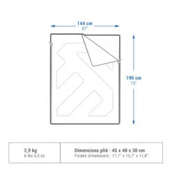 Quechua CAMPING SLEEPING BAG - ARPENAZ 10° DOUBLE 10 Quechua CAMPING SLEEPING BAG - ARPENAZ 10° DOUBLE -Outdoor Camping k02b0e6a024bd6f34cc72fd96f6c0e1b0