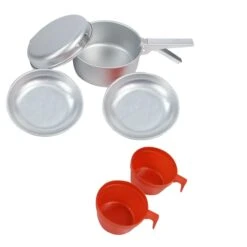Regatta 2 Person Aluminium Cook Set (Silver/Red) 6 Regatta 2 Person Aluminium Cook Set (Silver/Red) -Outdoor Camping k200eb349592edc855f2db176f7674a41