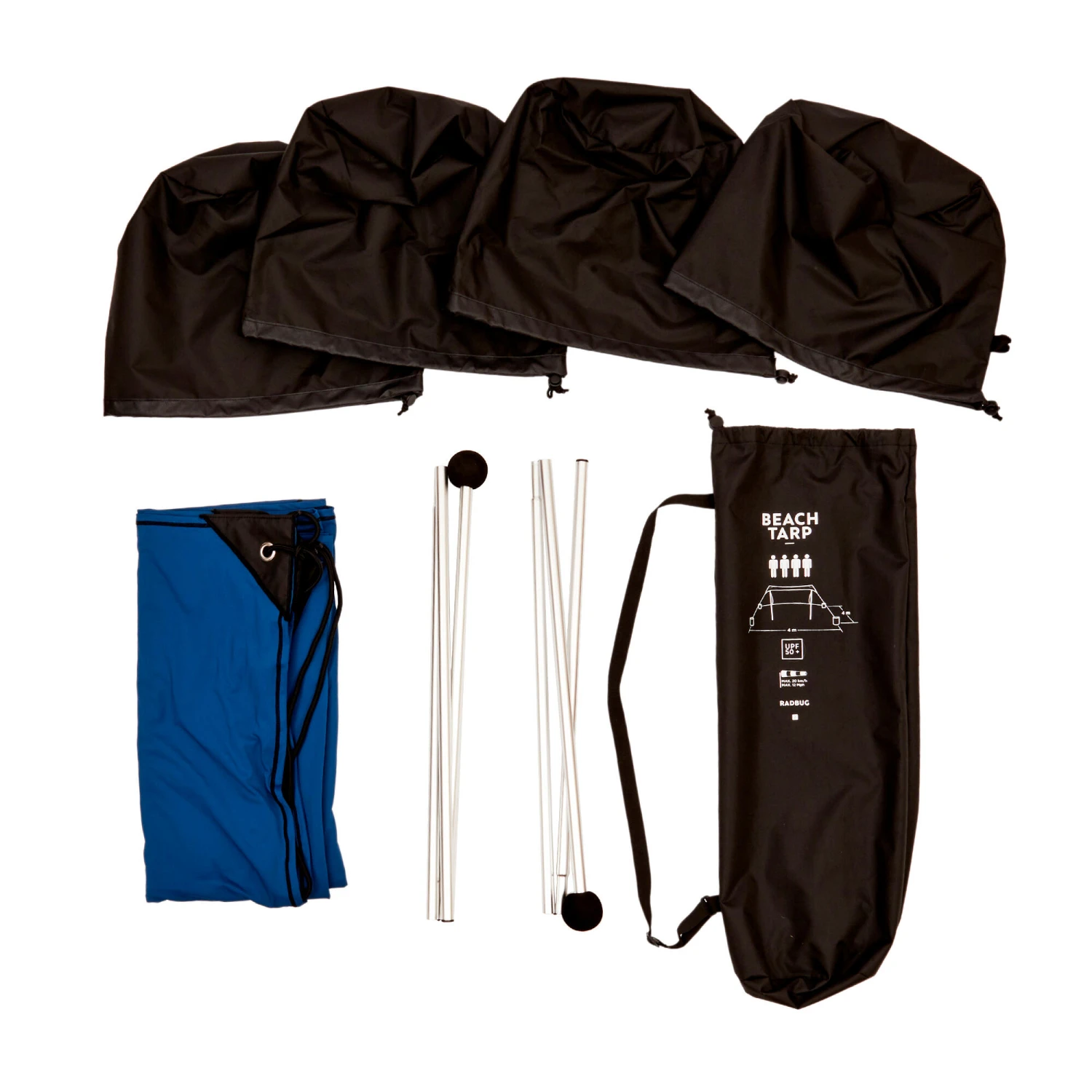 Decathlon ANTI-UV BEACH CANOPY - BLUE 5 Decathlon ANTI-UV BEACH CANOPY - BLUE - Image 3