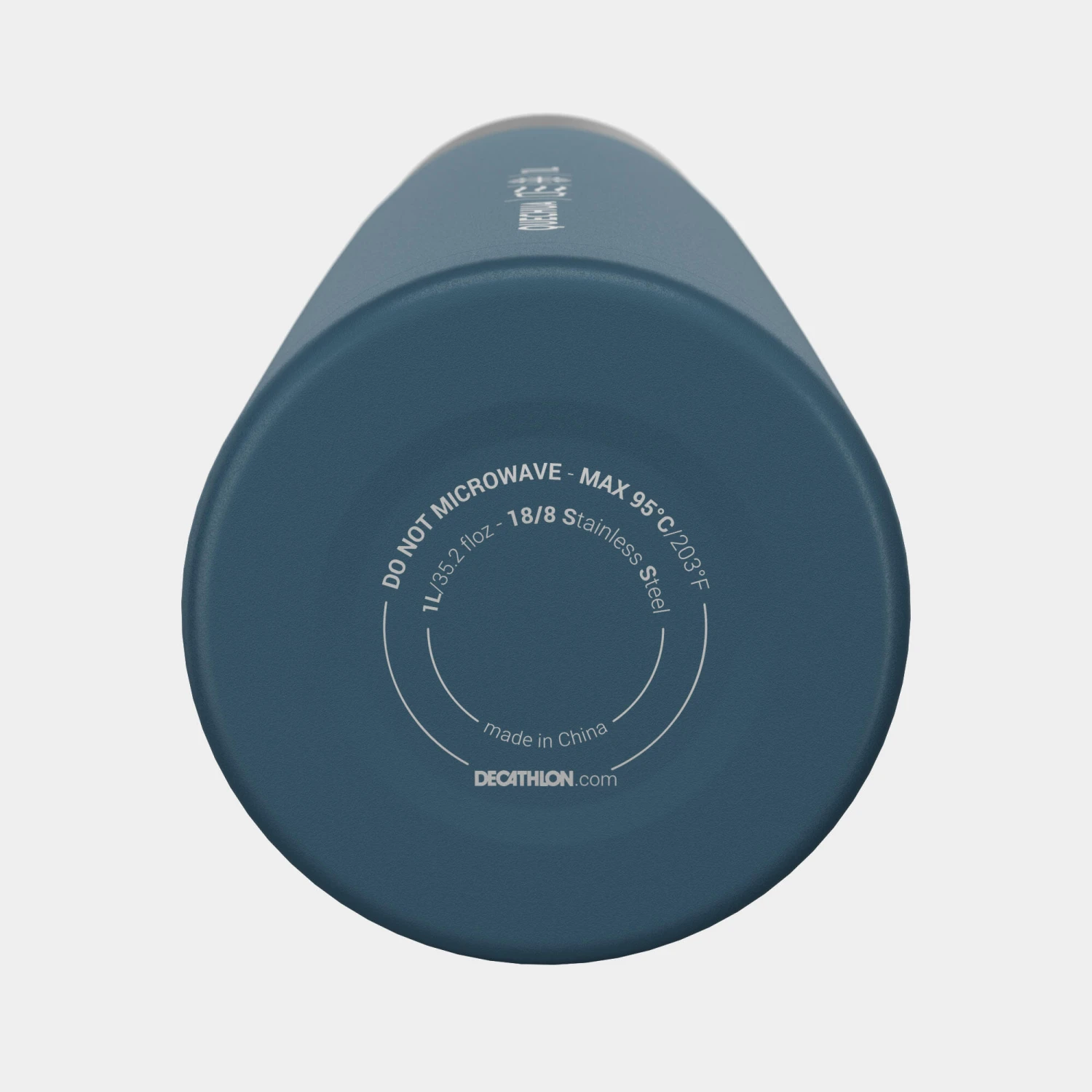 Quechua Stainless Steel Insulated Hiking Bottle 1 L Blue 10 Quechua Stainless Steel Insulated Hiking Bottle 1 L Blue - Image 8