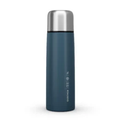 Quechua Stainless Steel Insulated Hiking Bottle 1 L Blue