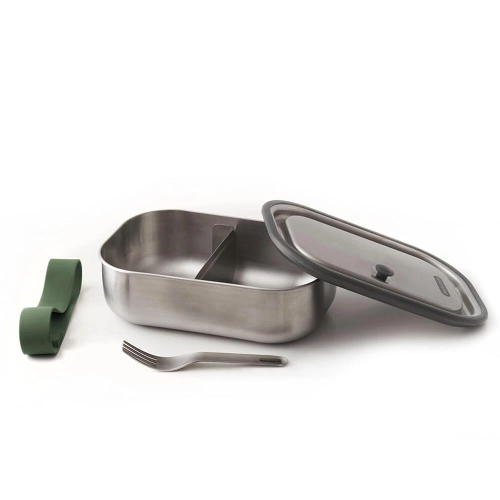 Black+Blum Stainless Steel Lunch Box Olive 6 Black+Blum Stainless Steel Lunch Box Olive - Image 4