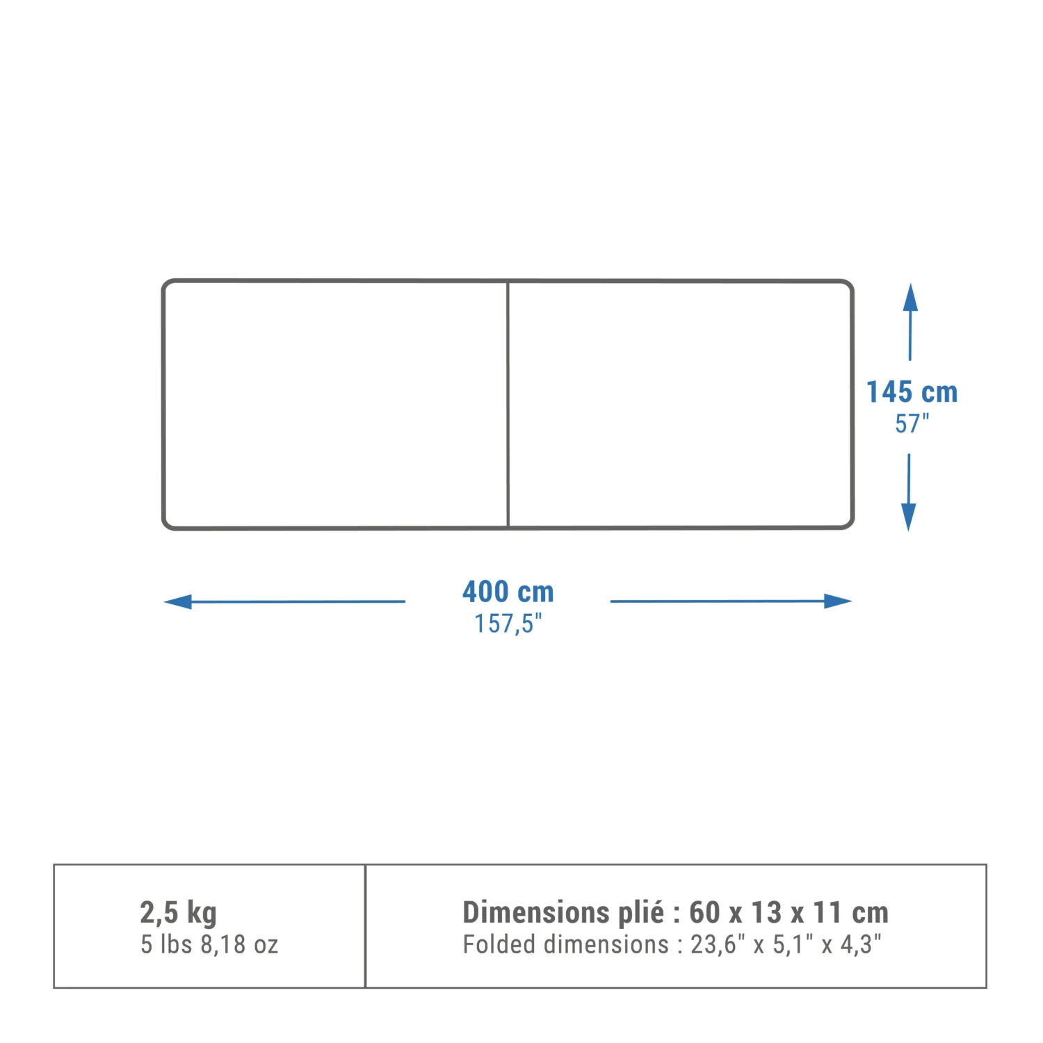 Quechua CAMPING WINDBREAK - 4 X 1.45 METRES 4 Quechua CAMPING WINDBREAK - 4 X 1.45 METRES - Image 2