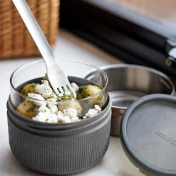 Black+Blum Glass Lunch Bowl 600ml Slate 8 Black+Blum Glass Lunch Bowl 600ml Slate -Outdoor Camping k97bd7e78ea7662b94ee8e79e52c213a1