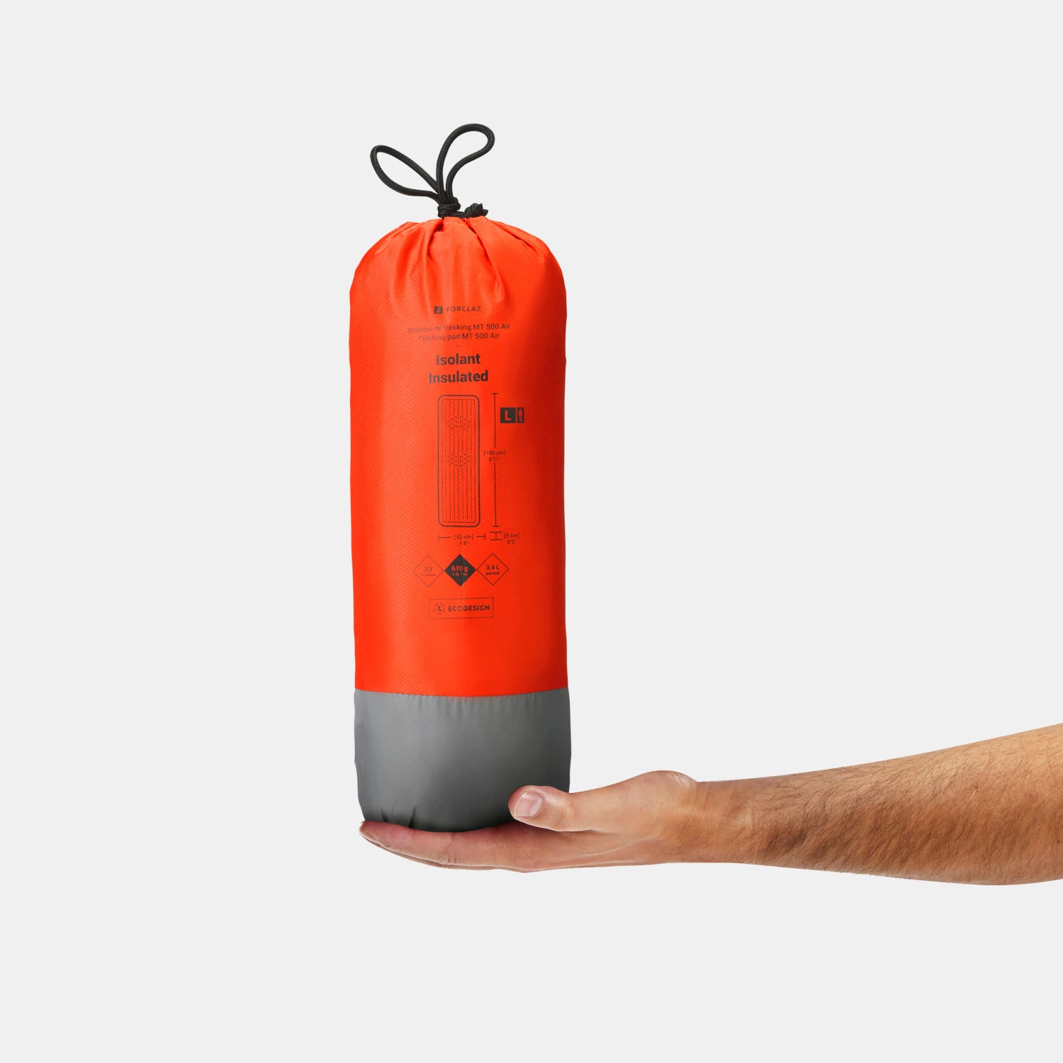 Inflatable Trekking Mattress - MT500 Air Insulating L - 180 X 52 Cm 9 Inflatable Trekking Mattress - MT500 Air Insulating L - 180 X 52 Cm - Image 7