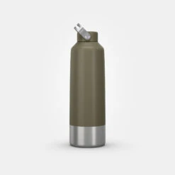 Quechua Stainless Steel Hiking Flask With Screw Cap MH100 1.5 L Khaki -Outdoor Camping kb11e5d4c216442f1edabe12e139aa85a