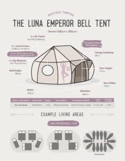 Luna Emperor Bell Tent 11 Luna Emperor Bell Tent -Outdoor Camping kbe4402828513e30b81ff2f4a55b5bfc3