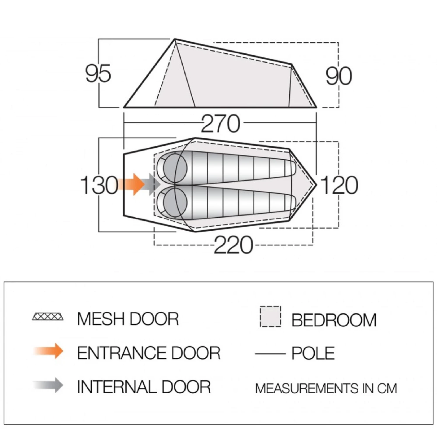 Vango Starter Tent For 2 People 4 Vango Starter Tent For 2 People - Image 2