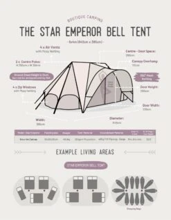 Star Emperor Bell Tent 11 Star Emperor Bell Tent -Outdoor Camping kd7fead289650f6d0e4ac370cd50bb2d5