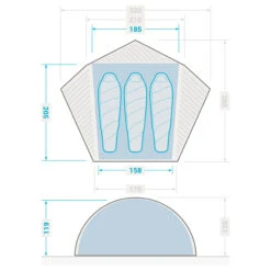 3 Man Dome Trekking Tent - MT900 19 3 Man Dome Trekking Tent - MT900 -Outdoor Camping kd820af0f861d344440f1cee721775940