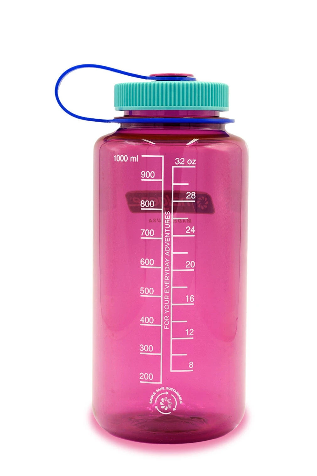 Nalgene 1L Wide Mouth Sustain Water Bottle - Made From 50% Plastic Waste 5 Nalgene 1L Wide Mouth Sustain Water Bottle - Made From 50% Plastic Waste - Image 3
