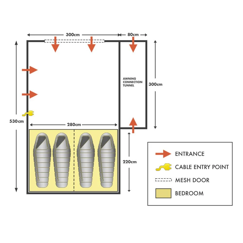 Motordome Sleeper Lite Quick Pitch 4 Man Drive Away Awning 9 Motordome Sleeper Lite Quick Pitch 4 Man Drive Away Awning - Image 7